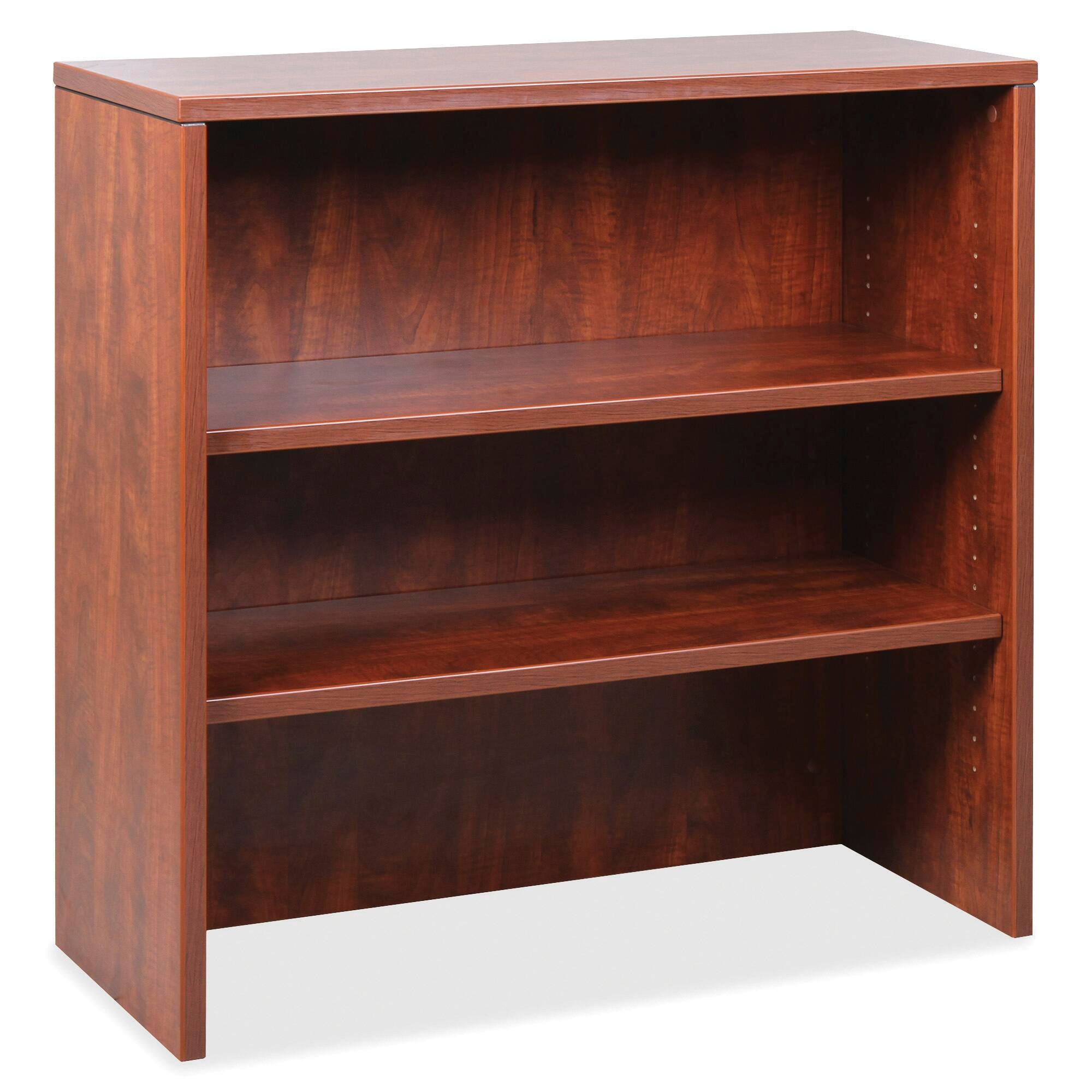 Lorell Essentials Series Cherry Laminate Accessories, Hutch, 35-1/2 x 14-3/4 x 36 Inches, Cherry 1505949